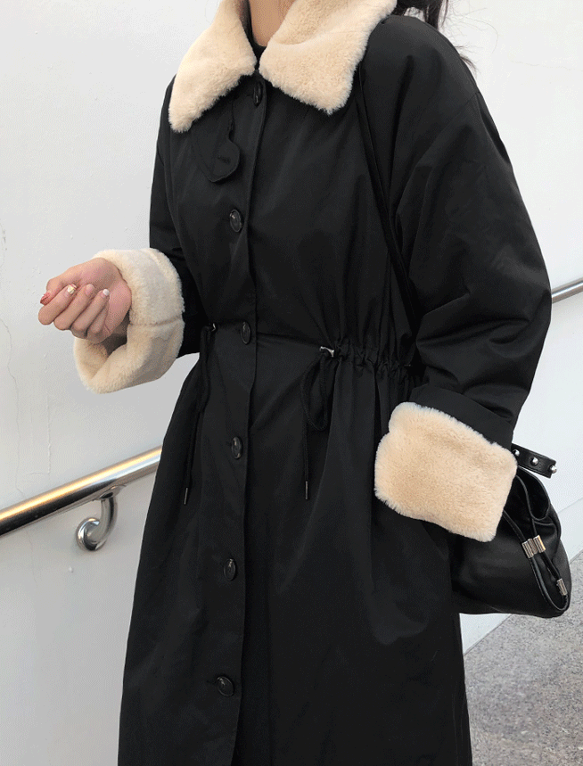 밍크 트렌치 코트 (2color)