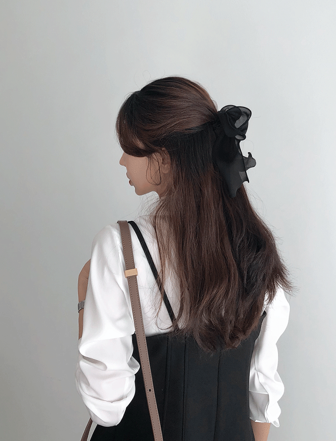 프릴 리본 머리끈 (5color)